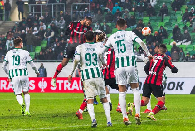 Jonathan Tah, Ferencvaros vs Bayern Leverkusen, Uefa Europa Leafue, 09 December, 09.12.2021 Ferencvaros vs Bayern Leverkusen, Uefa Europa Leafue, 09 December, 09.12.2021 Budapest Copyright: xEIBNER NikolaxKrsticx EP_EER