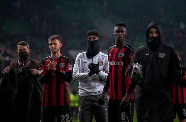 Odilon Kossonou, Daley Sinkgraven Ferencvaros vs Bayern Leverkusen, Uefa Europa Leafue, 09 December, 09.12.2021 Ferencvaros vs Bayern Leverkusen, Uefa Europa Leafue, 09 December, 09.12.2021 Budapest Copyright: xEIBNER NikolaxKrsticx EP_EER