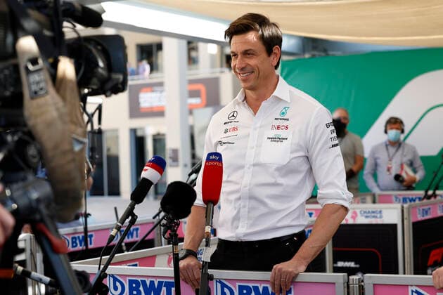 Toto Wolff (AUT, Mercedes-AMG Petronas F1 Team), F1 Grand Prix of Abu Dhabi at Yas Marina Circuit on December 10, 2021 in Abu Dhabi, United Arab Emirates. (Photo by HOCH ZWEI) Abu Dhabi United Arab Emirates