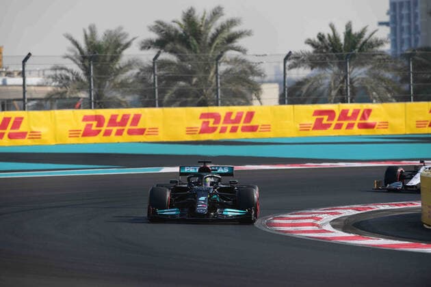 Formula 1 - Abu Dhabi Grand Prix - Free Practice Lewis Hamilton of Mercedes-AMG Petronas F1 Team drive his W12 single-seater during qualifying session of last race of the year in Yes Marina Circuit, Yes Island, Abu Dhabi, Uniter Arab Emirates, 11 December 2021 Abu Dhabi Abu Dhbi Emirates United Arab Emirates  Copyright: xAndreaxDiodatox originalFilename:diodato-notitle211211_npYrU.jpg