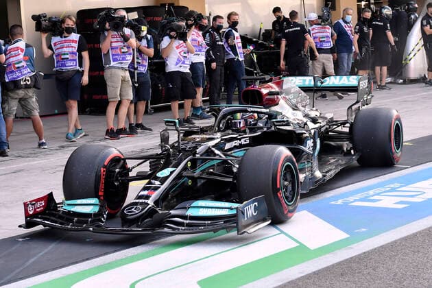 HAMILTON Lewis F1 Team AMG Mercedes F1 FIA Grand Prix von Abu Dhabi 2021 am 11.12.2021 in den VAE auf dem Yas Marina Circuit