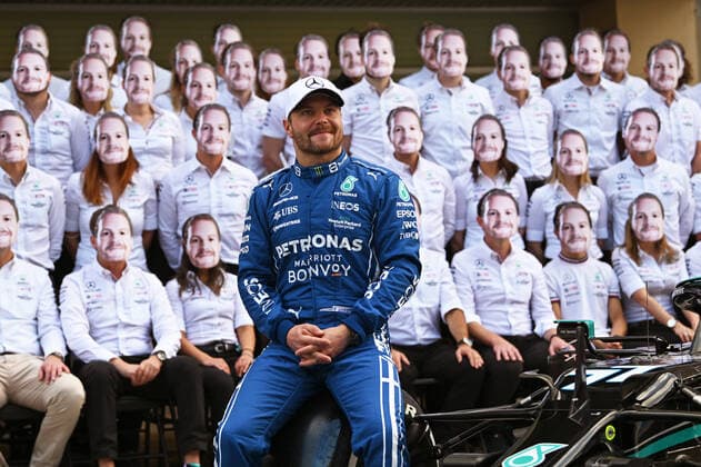 Sport Bilder des Tages 12.12.2021, xekx, Formel 1 FIA, Großer Preis von Abu Dhabi 2021 emspor, Valtteri Bottas (Mercedes-AMG Petronas, 77) (DFL DFB REGULATIONS PROHIBIT ANY USE OF PHOTOGRAPHS as IMAGE SEQUENCES and or QUASI-VIDEO) Abu Dhabi