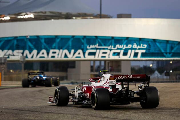 99 Antonio Giovinazzi (ITA, Alfa Romeo Racing ORLEN), F1 Grand Prix of Abu Dhabi at Yas Marina Circuit on December 12, 2021 in Abu Dhabi, United Arab Emirates. (Photo by HOCH ZWEI) Abu Dhabi United Arab Emirates