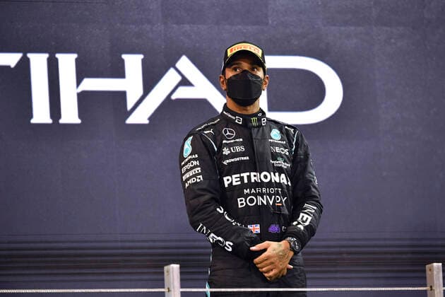 HAMILTON Lewis Team AMG Mercedes F1 FIA Grand Prix von Abu Dhabi 2021 am 12.12.2021 in den VAE auf dem Yas Marina Circuit