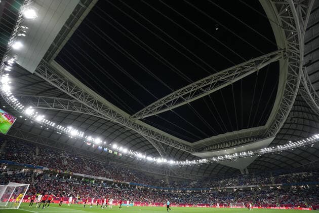 Egypt v Jordan - Quarter-Final Match: FIFA Arab Cup Qatar 2021 Al Janoub Stadium during the FIFA Arab Cup Qatar 2021 Quarter-Final match between Egypt and Jordan at Al Janoub Stadium on December 11, 2021 in Al Wakrah, Qatar. Al Wakrah Qatar  Copyright: xAymanxArefx originalFilename:aref-notitle211211_np8x1.jpg