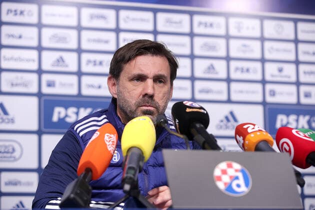 GNK Dinamo Zagreb Drawn Against Sevilla in UEFA Europa League Playy-Off Round Head coach of GNK Dinamo Zeljko Kopic speaks on a press conference, PK, Pressekonferenz after the UEFA Europa League knockout round play-off draw has been made, on December 13, 2021, in Zagreb, Croatia. GNK Dinamo Zagreb will play against Sevilla FC on February 17th and the return leg on the 24th February. GoranxStanzl PIXSELL