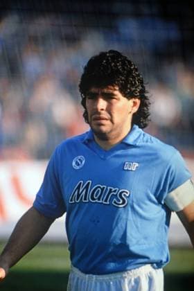 DIEGO ARMANDO MARADONA, Napoli, Serie A, Napoli vs Milan 3-0, Napoli SERIE A 1989-90 NAPOLI-MILAN 3-0