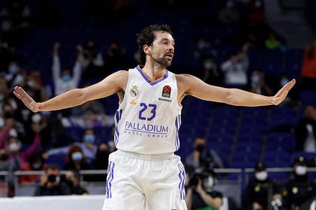 Real Madrid s Sergio Llull reacts during the Euroleague basketball match between Real Madrid and Alba Berlin held at WiZink Center in Madrid, Spain, 14 December 2021. Real Madrid vs. Alba Berlin !ACHTUNG: NUR REDAKTIONELLE NUTZUNG!  Copyright: xJUANJOxMARTINx(es-ES)x GRAF5207 20211214-814efe589964f7aed1aee4e4825eab1cfb3a5532