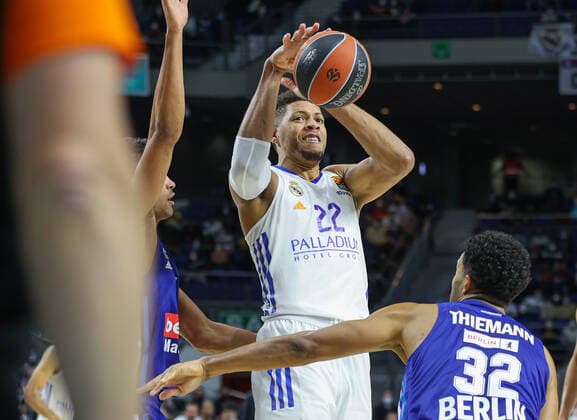 14th December 2021; Wizink Center; Madrid, Spain; Turkish Airlines Euroleague Basketball , Real Madrid versus Alba Berlin; Walter Tavares (Real Madrid Baloncesto)  ActionPlus12348151 AgenciaLOF