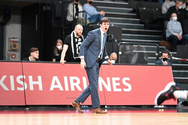Basketball I Herren I Saison 2021-2022 I EuroCup I 7. Spieltag I Hamburg Towers - Lokomotiv Kuban Krasnodar I 15.12.2021 Pedro Calles (Hamburg Towers) Hamburg-Wilhelmsburg edel-optics.de Arena Hamburg Deutschland Copyright: xLobeca Schlikisx