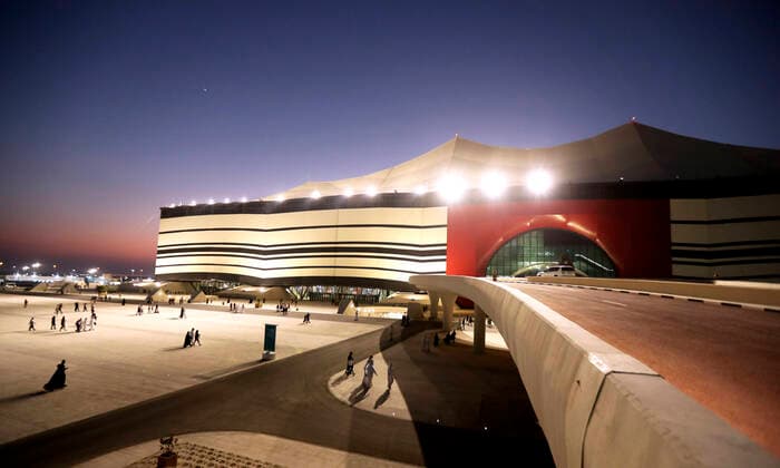 AL BAYT Stadion FIFA Arab Cup 2021 in Qatar Eroeffnungs Zeremonie Stadion AL Bayt am 30.11.2021 in Al Chaur in Katar *** AL BAYT Stadium FIFA Arab Cup 2021 in Qatar Opening Ceremony Stadium AL Bayt on 30 11 2021 in Al Chaur in Qatar