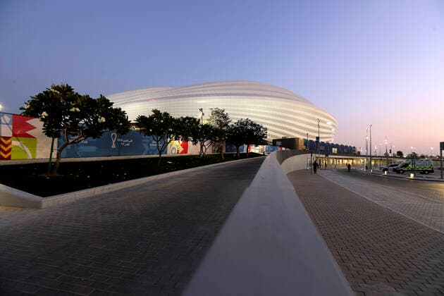 AL JANOUB Weltmeisterschaft Stadion 2022 FIFA Arab Cup 2021 in Katar Stadion Al Janoub am 01.12.2021 in Al Wakra *** AL JANOUB World Cup Stadium 2022 FIFA Arab Cup 2021 in Qatar Al Janoub Stadium on 01 12 2021 in Al Wakra
