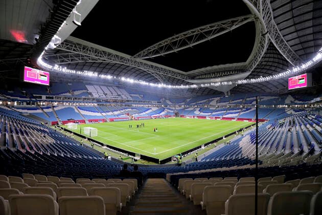 AL JANOUB Weltmeisterschaft Stadion 2022 FIFA Arab Cup 2021 in Katar Stadion Al Janoub am 01.12.2021 in Al Wakra *** AL JANOUB World Cup Stadium 2022 FIFA Arab Cup 2021 in Qatar Al Janoub Stadium on 01 12 2021 in Al Wakra