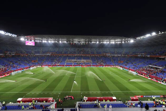 FIFA Fußball WM 2022, Stadium 974 Ras Abu Aboud Stadion Weltmeisterschaft Stadion 2022 FIFA Arab Cup 2021 in Katar Stadion Ras Abu Aboud am 15.12.2021 in Doha *** Ras Abu Aboud Stadium World Cup Stadium 2022 FIFA Arab Cup 2021 in Qatar Ras Abu Aboud Stadium on 15 12 2021 in Doha