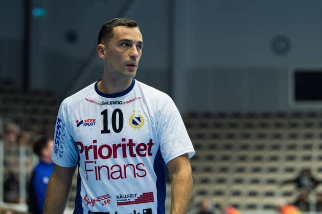 211217 Redbergslids Marko Lasica under handbollsmatchen i Handbollsligan mellan Alingsas och Redbergslid den 17 december 2021 i Alingsas. Copyright: JÖRGENxJARNBERGER BB211217JJ031