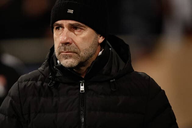Peter Bosz - Entraineur (Olympique Lyonnais) FOOTBALL : 32eme finale de la Coupe de France - Paris Football Club vs Olypique Lyonnais - 17 12 2021 AurelienMorissard Panoramic 