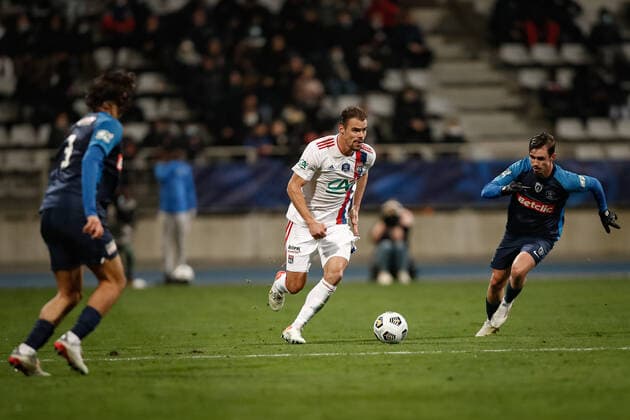 Damien Da Silva (Olympique Lyonnais) FOOTBALL : 32eme finale de la Coupe de France - Paris Football Club vs Olympique Lyonnais - 17 12 2021 AurelienMorissard Panoramic 