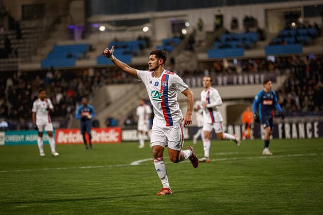 Lucas Paqueta (Olympique Lyonnais) FOOTBALL : 32eme finale de la Coupe de France - Paris Football Club vs Olypique Lyonnais - 17 12 2021 AurelienMorissard Panoramic 