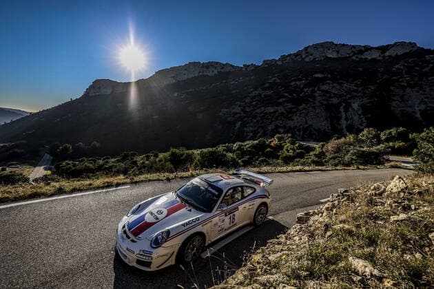 Sport Themen der Woche KW50 Sport Bilder des Tages 18 DUMAS Romain (FRA), GIRAUDET Denis (FRA), PORSCHE 911 GT3 FRGT GT+,action during the Sainte Baume Rallycircuit race Le Castellet, France, from December 16 to 19 2021 - AUTO - RALLYCIRCUIT SAINTE BAUME 2021 DPPI Panoramic  _5MDM8261