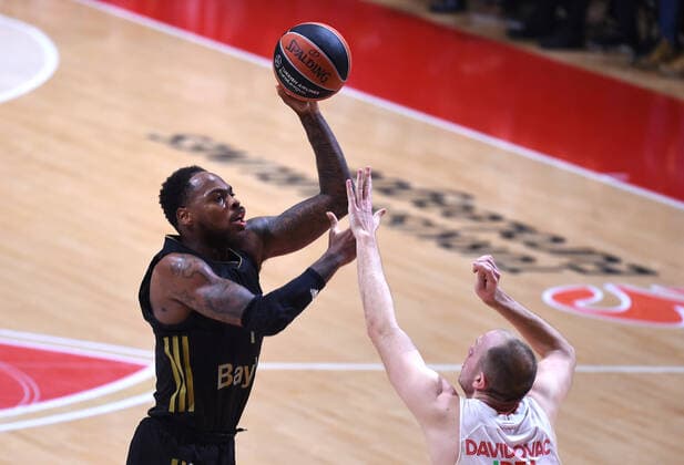 THOMAS DESHAUN Crvena Zvezda mts Belgrade vs FC Bayern Munich, Euroleague, 17 December, 17.12.2021 Crvena Zvezda mts Belgrade vs FC Bayern Munich, Euroleague, 17 December, 17.12.2021 Belgrade Copyright: xEIBNER NikolaxKrsticx EP_EER