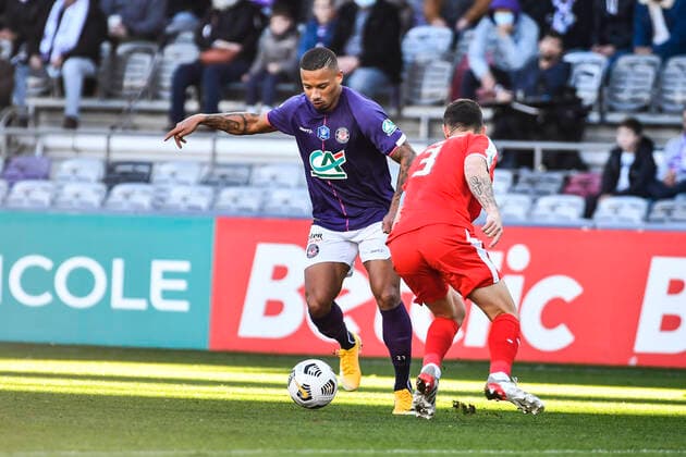 Rafael (tfc) FOOTBALL : Toulouse vs Nimes - 32eme de Finale de Coupe de France - Toulouse - Le 18 12 2021 ThierryBreton Panoramic 