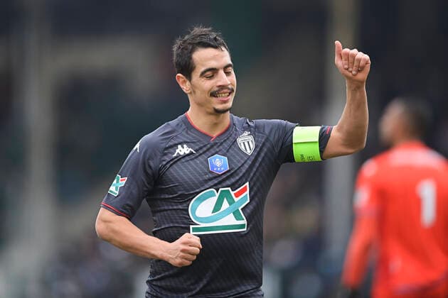 Joie des joueurs de l AS Monaco apres le but de Wissam Ben Yedder (Monaco) FOOTBALL : Red Star vs as Monaco - 1 32e finale coupe de France - 19 12 2021 JBAutissier Panoramic 