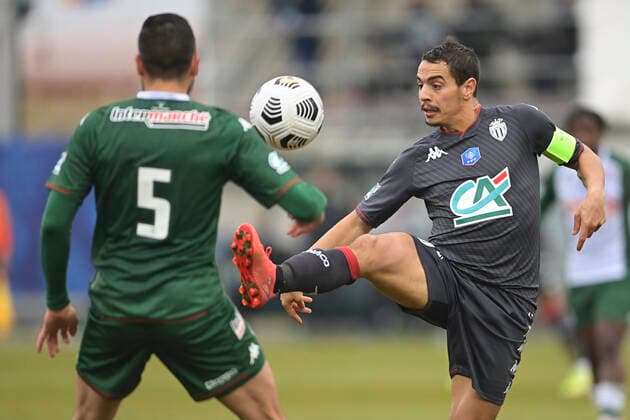 Wissam Ben Yedder (Monaco) FOOTBALL : Red Star vs as Monaco - 1 32e finale coupe de France - 19 12 2021 JBAutissier Panoramic 