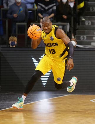 Ludwigsburg , Basketball Champions League MHP Riesen Ludwigsburg vs BC Prometey ,Yorman Polas Bartolo ( Riesen )