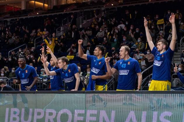 Basketball Berlin 22.12.2021 Saison 2021 2022 Euroleague Regular Season Alba Berlin - AS Monaco Jubel Alba