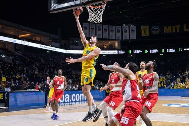 Basketball Berlin 22.12.2021 Saison 2021 2022 Euroleague Regular Season Alba Berlin - AS Monaco Javel Zoosman (Alba Berlin, No.50)