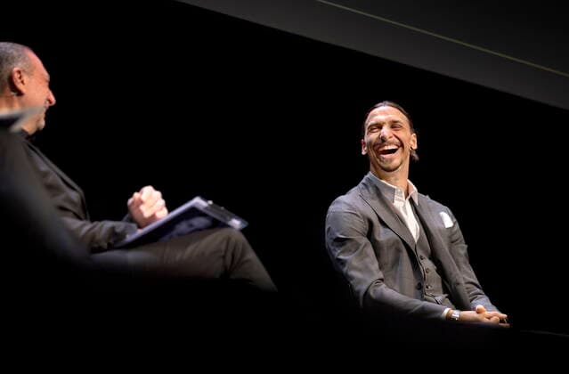 Swedish football player Zlatan Ibrahimovic, at Il Palazzo dell Arte in Milan, Italy, on December 12, 2021, in connection with the release of his new book Adrenalina written by Italian sports journalist Luigi Garlando. MILAN ITALY x3523x *** Swedish football player Zlatan Ibrahimovic, at Il Palazzo dell Arte in Milan, Italy, on December 12, 2021, in connection with the release of his new book Adrenalina written by Italian sports journalist Luigi Garlando MILAN ITALY x3523x,  Copyright: xThomasxKarlsson DN TTx ZLATAN IBRAHIMOVIC