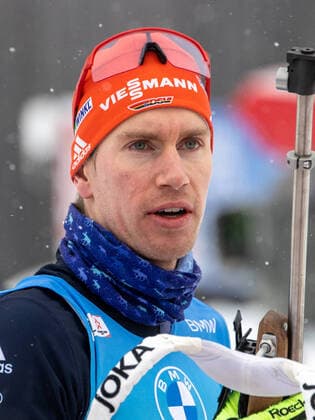 Johannes KUEHN (KÜHN) (GER, WSV Reit im Winkl). Biathlon, IBU Weltcup, 12,5 km Verfolgung der Maenner, am 11.12.2021 in Hochfilzen, Oesterreich. Quelle Copyright Credit : Oryk HAIST