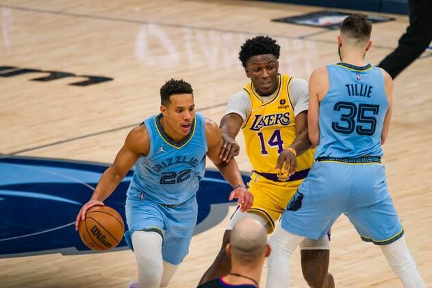 Grizzlies guard Desmond Bane (22) in the 1st half of the game against the Lakers, at FedEx Forum in Memphis, Tennessee, US, 29 December 2021. Lakers at Memphis Grizzlies Basketball !ACHTUNG: NUR REDAKTIONELLE NUTZUNG!  Copyright: xMATTHEWxA.xSMITHx AME6669 20211230-41945fa16dc6cd2ec208aa76884e665a07d1e7b8