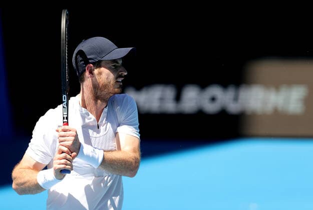 ATP, Tennis Herren CUP PRACTICE SESSION, Andy Murray during an ATP Cup practice session at Melbourne Park in Melbourne, Friday, December 31, 2021. ( NO ARCHIVING, EDITORIAL USE ONLY, NO USE IN BOOKS WITHOUT CONSENT MELBOURNE VIC AUSTRALIA  Copyright: xCONxCHRONISx 20211231001609943252