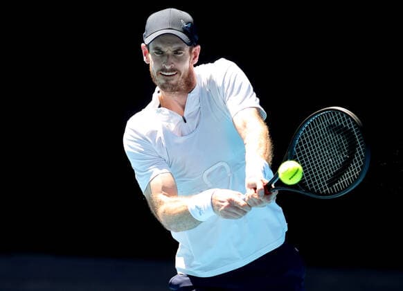 ATP, Tennis Herren CUP PRACTICE SESSION, Andy Murray during an ATP Cup practice session at Melbourne Park in Melbourne, Friday, December 31, 2021. ( NO ARCHIVING, EDITORIAL USE ONLY, NO USE IN BOOKS WITHOUT CONSENT MELBOURNE VIC AUSTRALIA  Copyright: xCONxCHRONISx 20211231001609945691