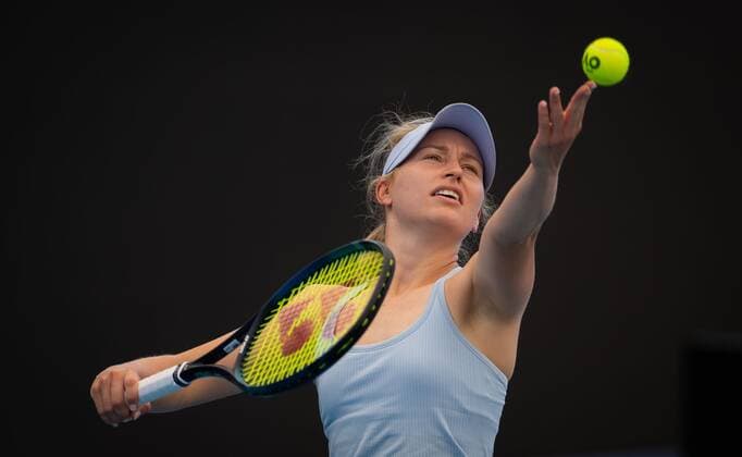 Mandatory Credit: Photo by Rob Prange Shutterstock (12674441bo) Daria Saville of Australia during practice ahead of the 2022 Adelaide International WTA, Tennis Damen 500 tennis tournament 2022 Adelaide International Pre-Tournament - 31 Dec 2021 2022 Adelaide International Pre-Tournament - 31 Dec 2021  Copyright: xRobxPrange Shutterstockx 12674441bo