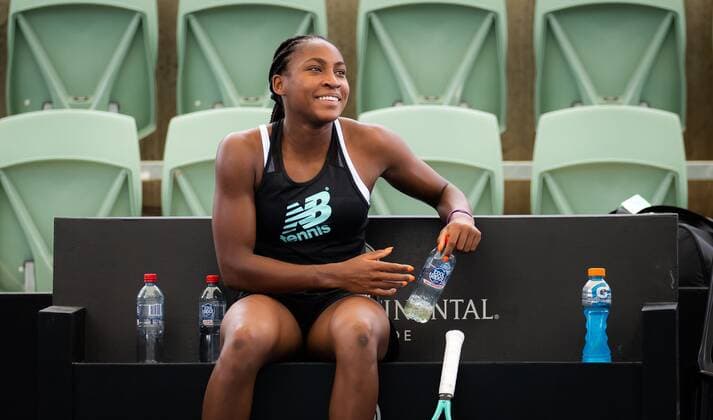Mandatory Credit: Photo by Rob Prange Shutterstock (12682909bx) Cori Gauff of the United States during practice ahead of the 2022 Adelaide International WTA, Tennis Damen 500 tennis tournament 2022 Adelaide International Pre-Tournament - 01 Jan 2022 2022 Adelaide International Pre-Tournament - 01 Jan 2022  Copyright: xRobxPrange Shutterstockx 12682909bx