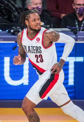 December 31, 2021, Los Angeles, California, USA: Ben McLemore 23 of the Portland Trail Blazers during their NBA, Basketball Herren, USA game at Crypto.com Arena against the Los Angeles Lakers on Friday December 31, 2021 in Los Angeles, California. Lakers defeat the Trail blazers, 139-106. PI Los Angeles USA - ZUMAp124 20211231_zaa_p124_022 Copyright: xJAVIERxROJASx