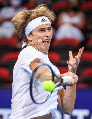 TENNIS ATP, Tennis Herren CUP, Alexander Zverev of Team Germany hits a shot during his match against Cameron Norrie of Team Great Britain on day 2 of the ATP Cup tennis tournament at Qudos Arena in Sydney, Sunday, January 2, 2022. ( NO ARCHIVING, EDITORIAL USE ONLY, NO USE IN BOOKS WITHOUT CONSENT SYDNEY NSW AUSTRALIA  Copyright: xDAVIDxGRAYx 20220102001610315839