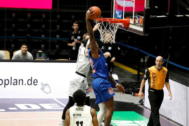 02.01.2022, easyCredit Basketball Bundesliga, BBL, Saison 2021 2022, Herren, Chemnitz Niners - Syntainics MBC Chris Coffey, Syntainics MBC Chemnitz Messe Chemnitz Sachsen Germany