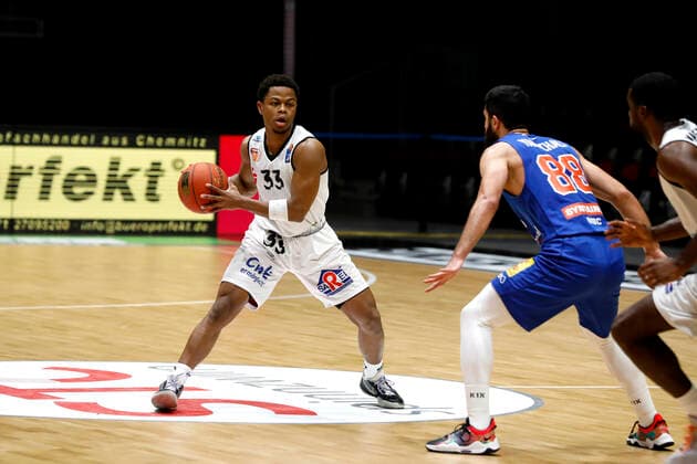02.01.2022, easyCredit Basketball Bundesliga, BBL, Saison 2021 2022, Herren, Chemnitz Niners - Syntainics MBC Eric Washington, Niners Chemnitz Chemnitz Messe Chemnitz Sachsen Germany