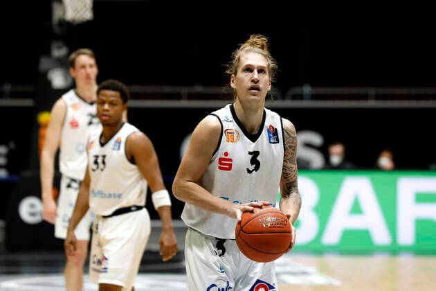 02.01.2022, easyCredit Basketball Bundesliga, BBL, Saison 2021 2022, Herren, Chemnitz Niners - Syntainics MBC Malte Ziegenhagen, Niners Chemnitz Chemnitz Messe Chemnitz Sachsen Germany