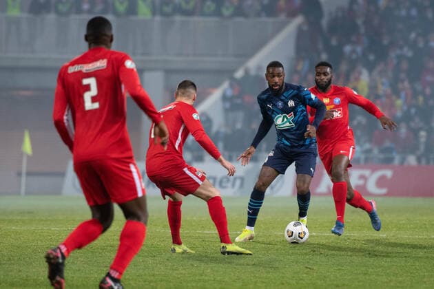 Gerson SANTOS DA SILVA ( 8 - Olympique Marseille ) - FOOTBALL : Chauvigny vs Marseille - Coupe de France - Limoges - 02 01 2022 FedericoPestellini Panoramic 