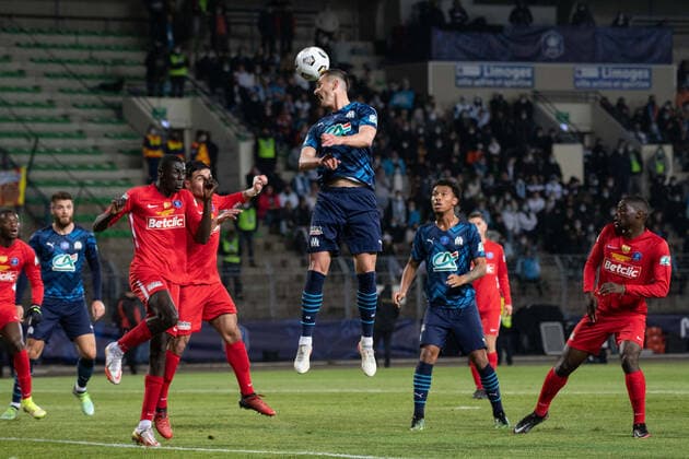 Arkadiusz MILIK ( 9 - Olympique Marseille ) - FOOTBALL : Chauvigny vs Marseille - Coupe de France - Limoges - 02 01 2022 FedericoPestellini Panoramic 