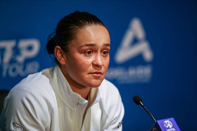 TENNIS ADELAIDE INTERNATIONAL, World No.1 Ash Barty at a press conference, PK, Pressekonferenz during Day 1 of the the Adelaide International Tennis Tournament, at Memorial Drive, in Adelaide, Monday, January 3, 2022. ( NO ARCHIVING, EDITORIAL USE ONLY, NO USE IN BOOKS WITHOUT CONSENT ADELAIDE SA AUSTRALIA Copyright: xMATTxTURNERx 20220103001610464698