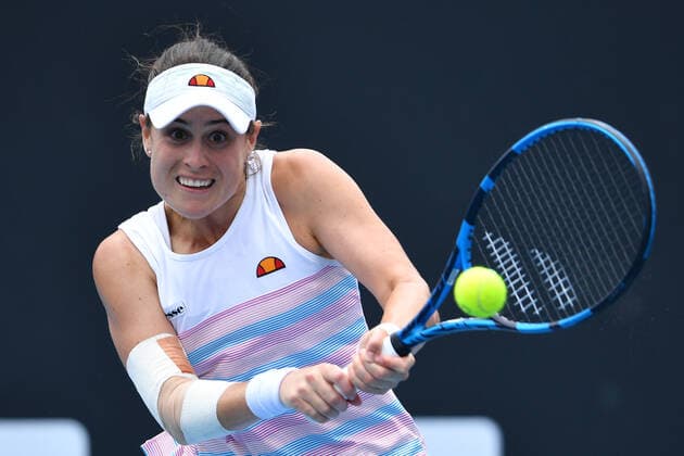 TENNIS MELBOURNE SUMMER SET, Kimberly Birrell of Australia in action during their match against Anastasija Sevastova of Latvia on Day 2 of the Melbourne Summer Set tennis tournament at Melbourne Park in Melbourne, Tuesday, January 4, 2022. ( NO ARCHIVING, EDITORIAL USE ONLY, NO USE IN BOOKS WITHOUT CONSENT MELBOURNE VIC AUSTRALIA  Copyright: xJAMESxROSSx 0146911409st
