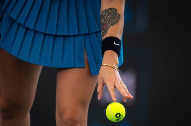 Mandatory Credit: Photo by Rob Prange Shutterstock (12683872d) Aryna Sabalenka of Belarus in action during the second round of the 2022 Adelaide International WTA, Tennis Damen 500 tennis tournament Adelaide International, Tennis, Memorial Drive Tennis Centre, Adelaide, Australia - 05 Jan 2022 Adelaide International, Tennis, Memorial Drive Tennis Centre, Adelaide, Australia - 05 Jan 2022  Copyright: xRobxPrange Shutterstockx 12683872d