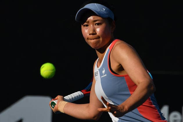 TENNIS MELBOURNE SUMMER SET, Nao Hibino of Japan in action during their match against Madison Brengle of the U.S on Day 3 of the Melbourne Summer Set tennis tournament at Melbourne Park in Melbourne, Wednesday, January 5, 2022. ( NO ARCHIVING, EDITORIAL USE ONLY, NO USE IN BOOKS WITHOUT CONSENT MELBOURNE VIC AUSTRALIA  Copyright: xJAMESxROSSx 0146944679st