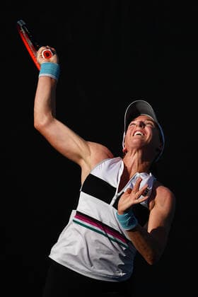 TENNIS MELBOURNE SUMMER SET, Madison Brengle of the U.S serves during their match against Nao Hibino of Japan on Day 3 of the Melbourne Summer Set tennis tournament at Melbourne Park in Melbourne, Wednesday, January 5, 2022. ( NO ARCHIVING, EDITORIAL USE ONLY, NO USE IN BOOKS WITHOUT CONSENT MELBOURNE VIC AUSTRALIA  Copyright: xJAMESxROSSx 0146944716st
