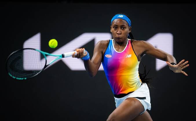 Mandatory Credit: Photo by Rob Prange Shutterstock (12683872cz) Cori Gauff of the United States in action during the second round of the 2022 Adelaide International WTA, Tennis Damen 500 tennis tournament Adelaide International, Tennis, Memorial Drive Tennis Centre, Adelaide, Australia - 05 Jan 2022 Adelaide International, Tennis, Memorial Drive Tennis Centre, Adelaide, Australia - 05 Jan 2022  Copyright: xRobxPrange Shutterstockx 12683872cz